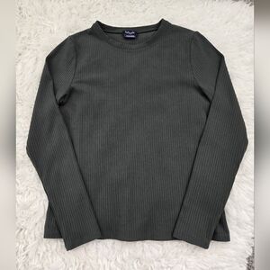 Splendid Size Small Long Sleeve Rib Tee. Olive Green. Good preowned condition.